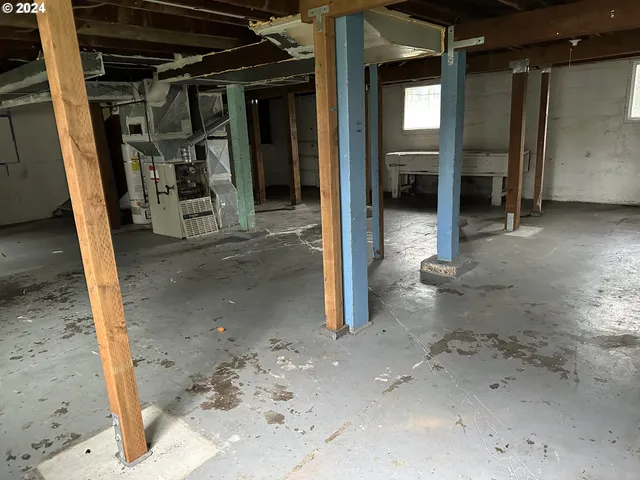 a view of a storage room