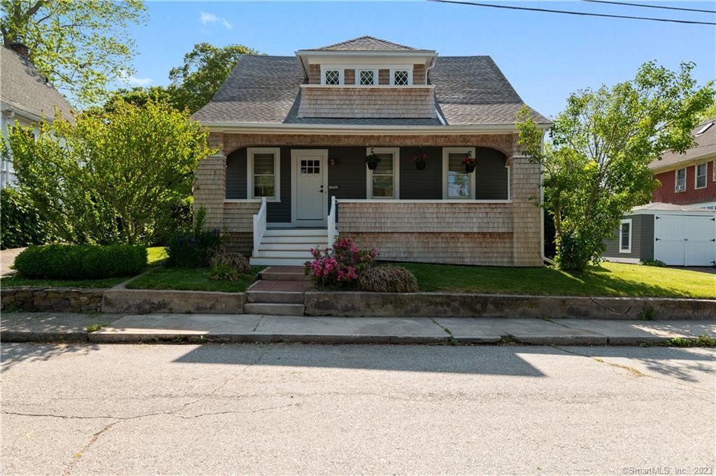 a front view of a house