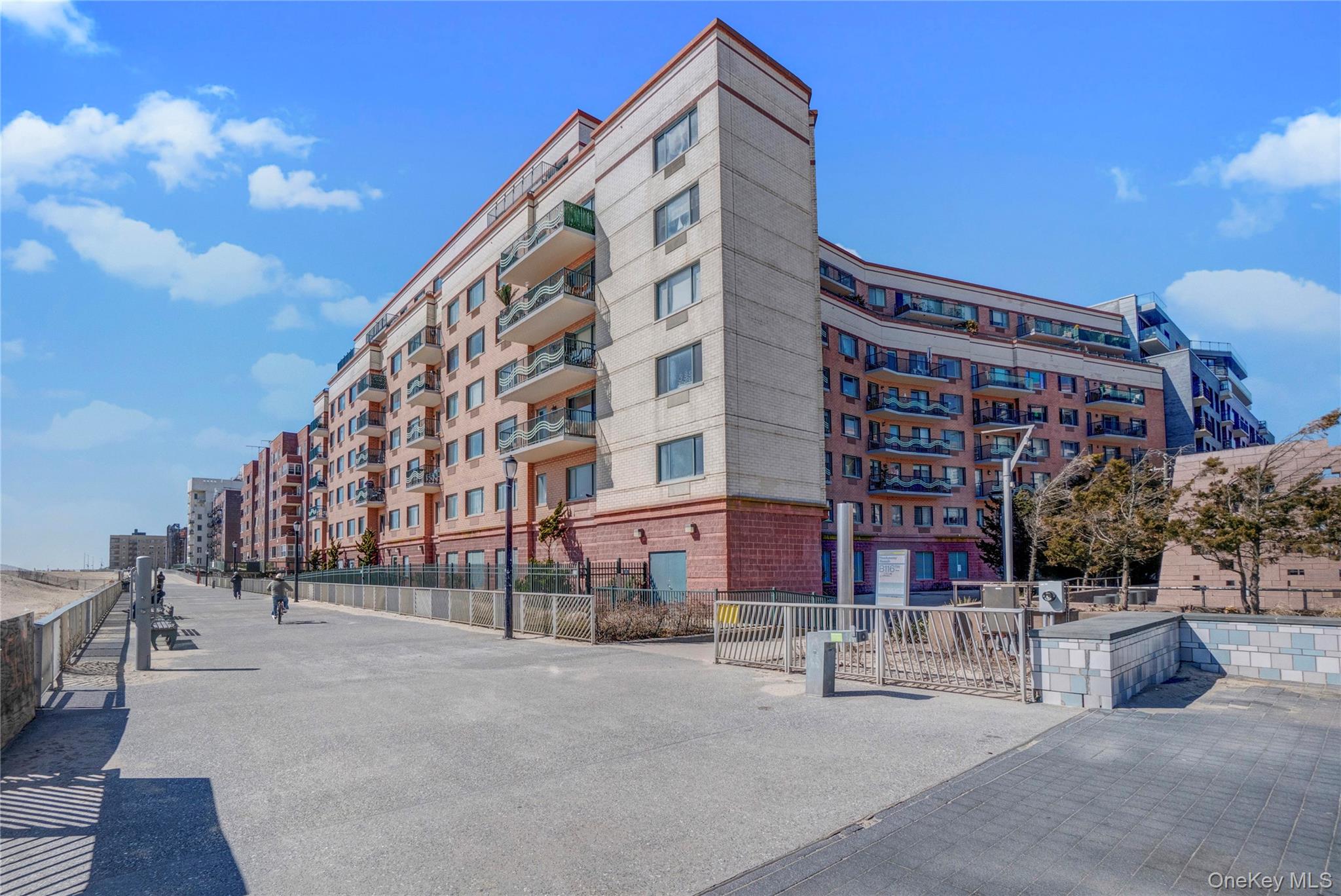 a view of a building with street view