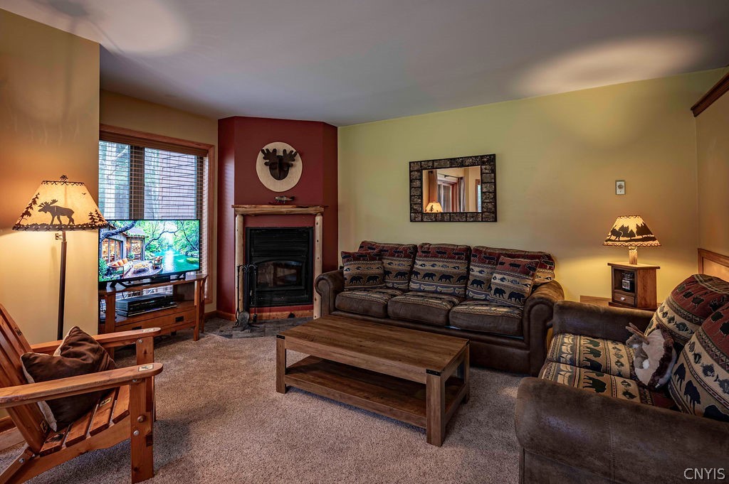 21 Rocky Point Circle Inlet, NY 13360 - Photo 3 of 31 Great Room with Wood Burning Fireplace