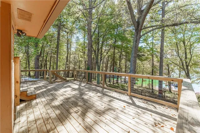 a view of backyard with trees