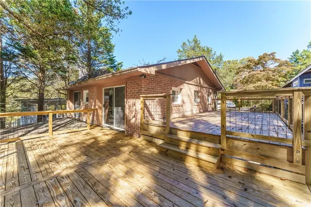 a view of a house with sitting area