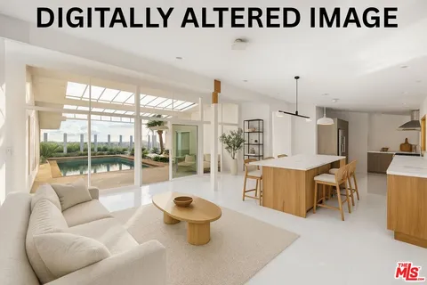 a view of interior and hall with wooden floor