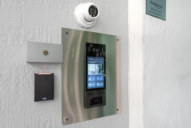 a front view of a house with entryway