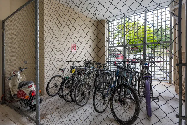 a car parked in a room next to a window