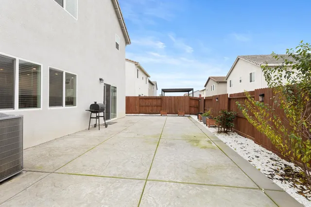 a view of a terrace with chairs
