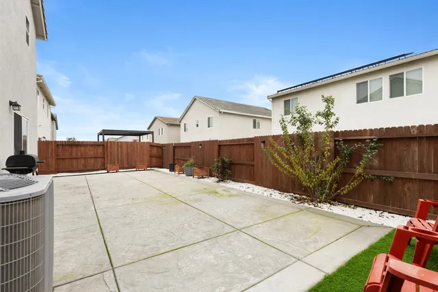 a view of a house with a patio