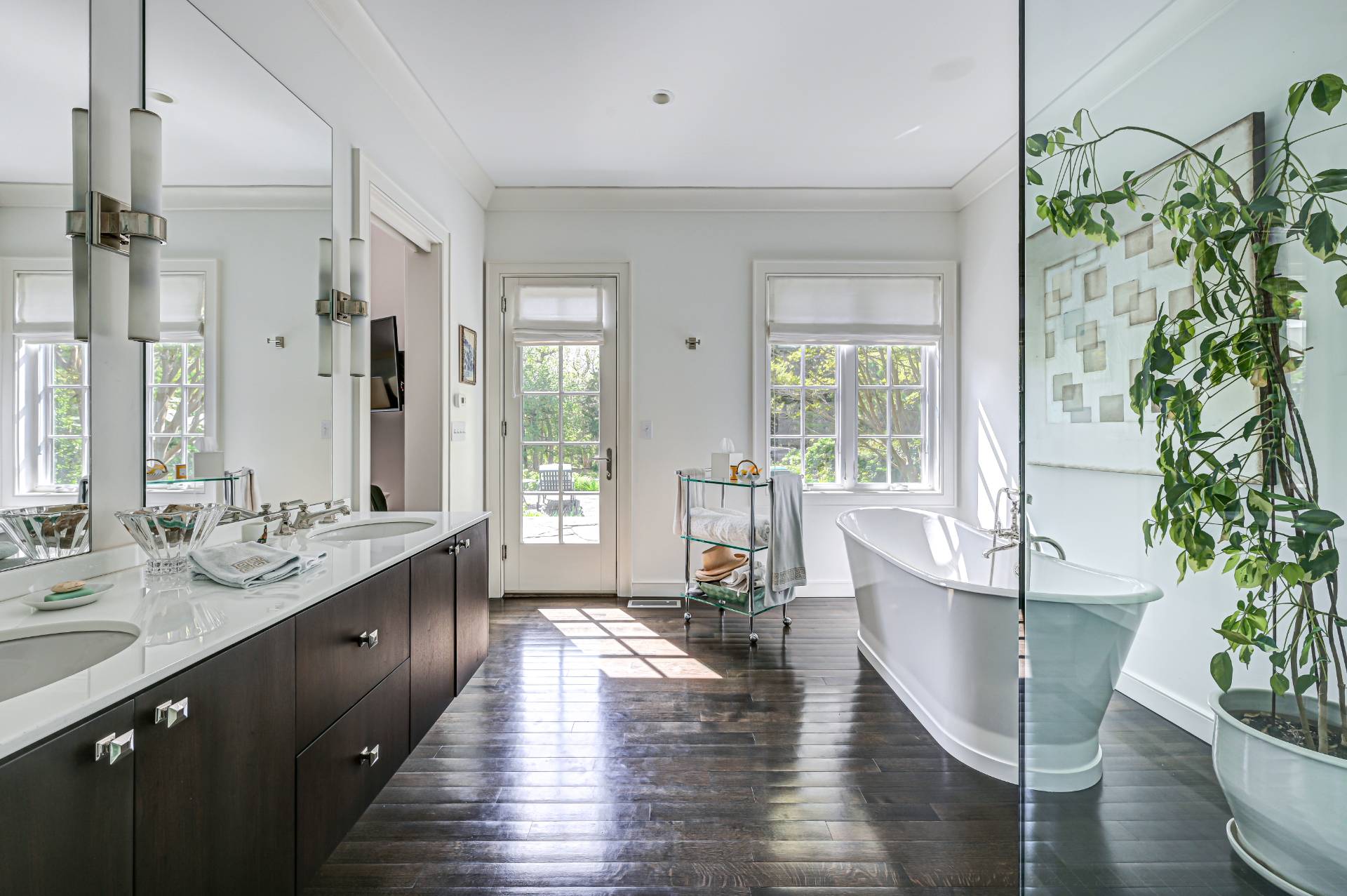 Undisclosed Address Remsenburg, NY 11960 - Photo 21 of 50 a large living room with a large window and wooden floor