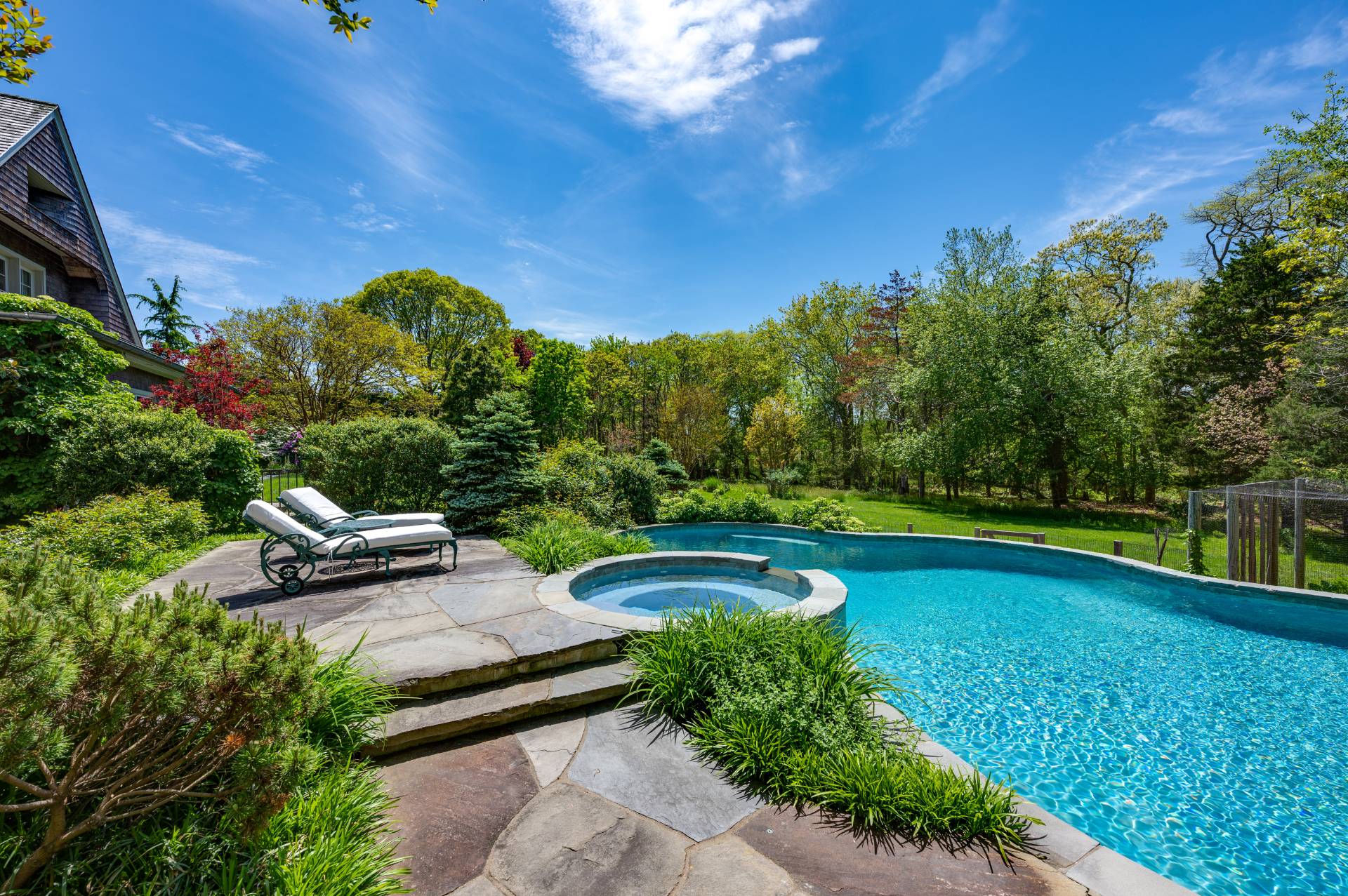 Undisclosed Address Remsenburg, NY 11960 - Photo 46 of 50 a view of swimming pool with outdoor seating and plants
