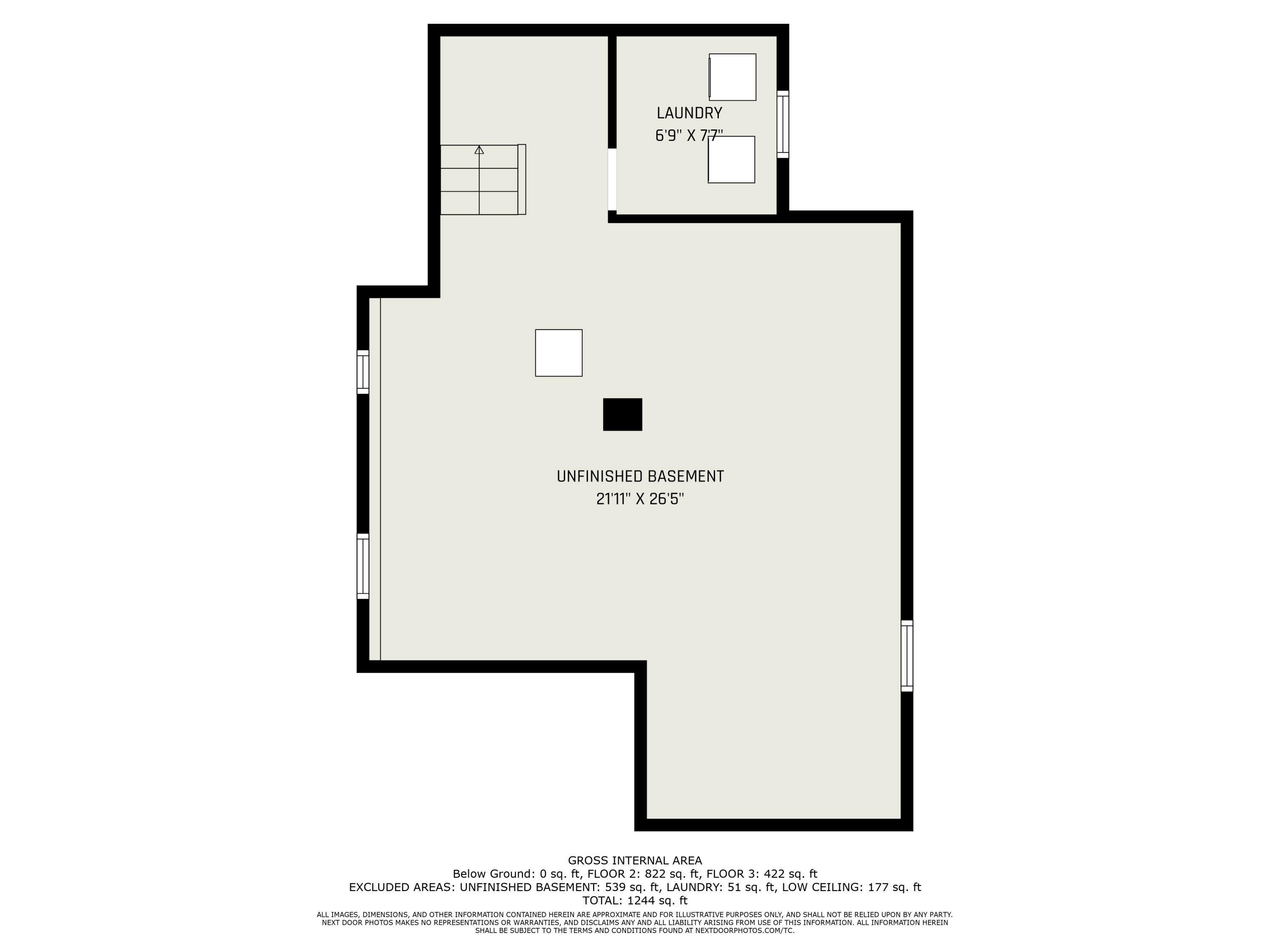 114 North Douglas Avenue Three Rivers, MI 49093 - Photo 23 of 23 douglas 114 basmeent floor plan