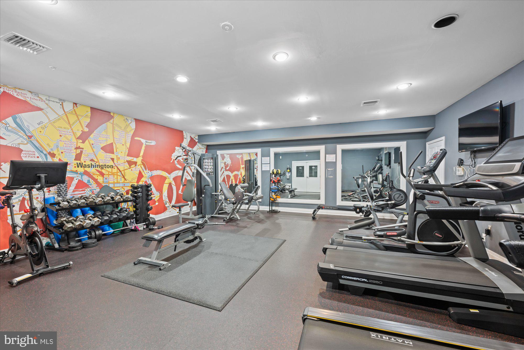 2004 11th Street Northwest, Unit 222 Washington, DC 20001 - Photo 12 of 14 a view of a room with gym equipment