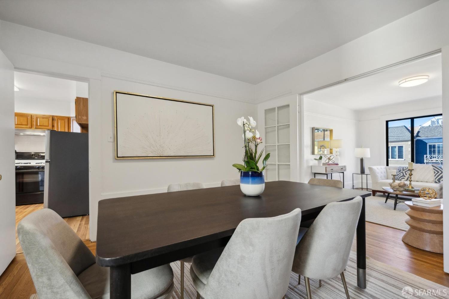 686 29th Avenue San Francisco, CA 94121 - Photo 34 of 69 a view of a dining room with furniture