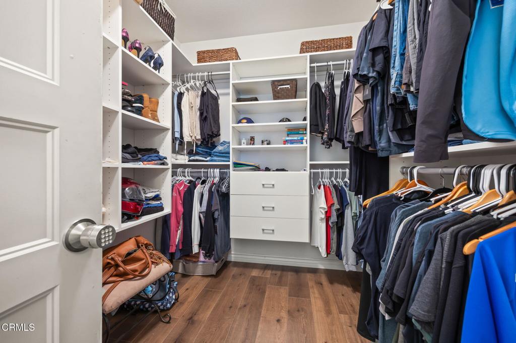 396 Edgewood Drive Fillmore, CA 93015 - Photo 15 of 37 a view of walk in closet with clothes and shoes