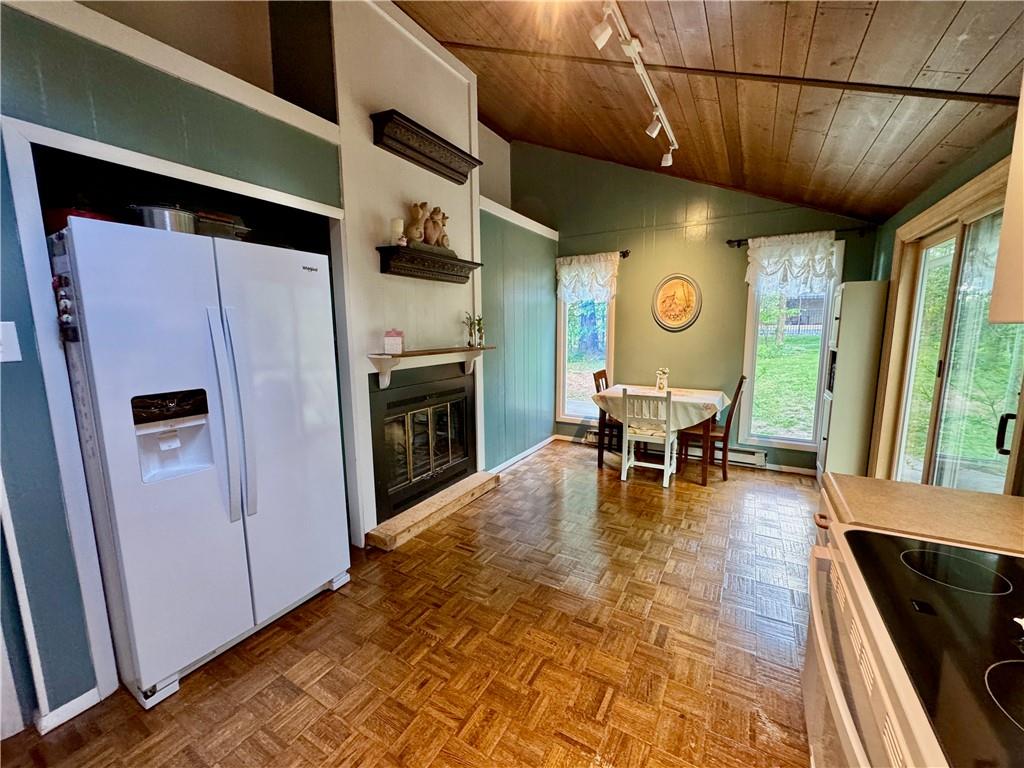 504 Sawmill Road Greensburg, PA 15601 - Photo 5 of 25 The kitchen is large and appliances are newer and all convey, the fireplace is a great focal point.