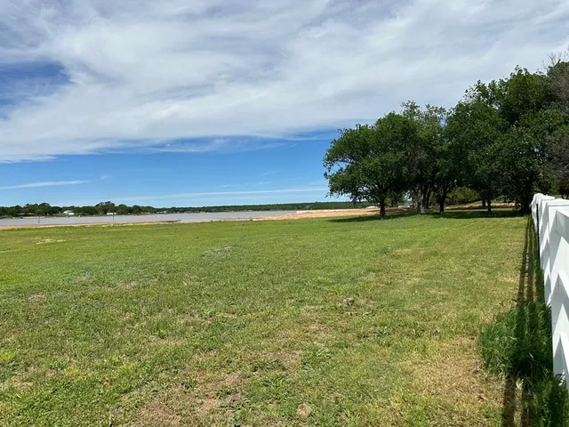 a view of a lake with a mountain