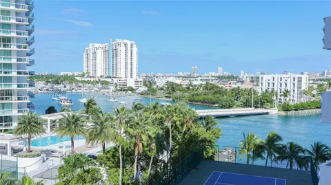 a view of a city with tall buildings