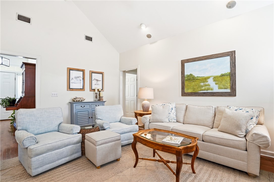 401 Colley Lane St. Simons Island, GA 31522 - Photo 13 of 27 Great Room With Vaulted Ceiling