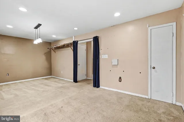 a view of an empty room