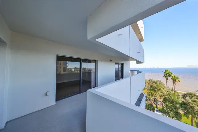 a view of city from balcony