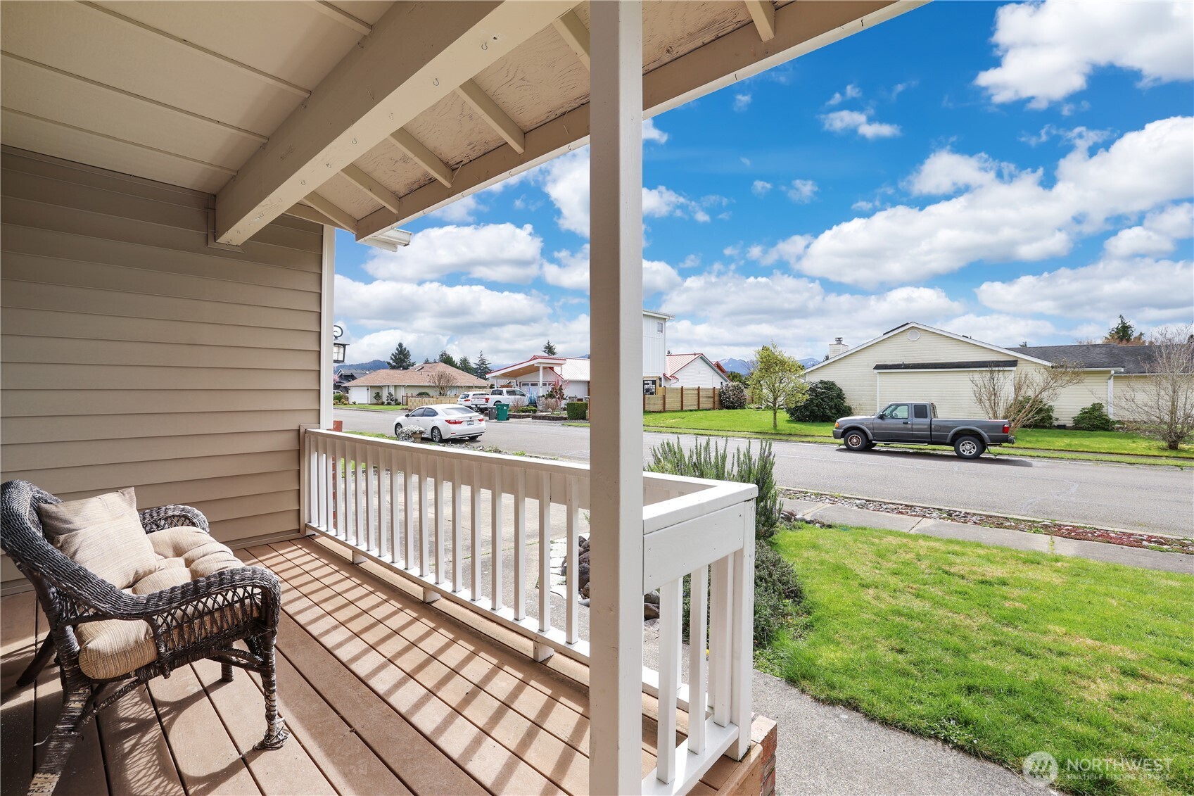 2947 Edel Avenue Enumclaw, WA 98022 - Photo 22 of 35 a view of a porch with furniture and a yard