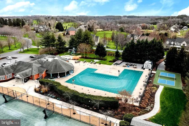 a view of a garden with a slide