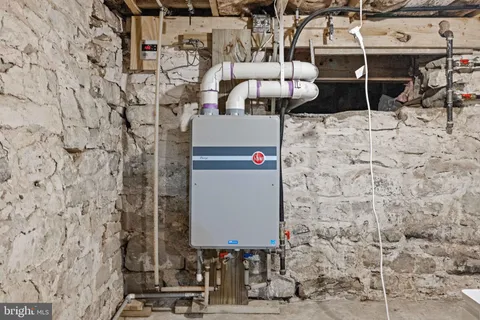 a view of parking garage with cars