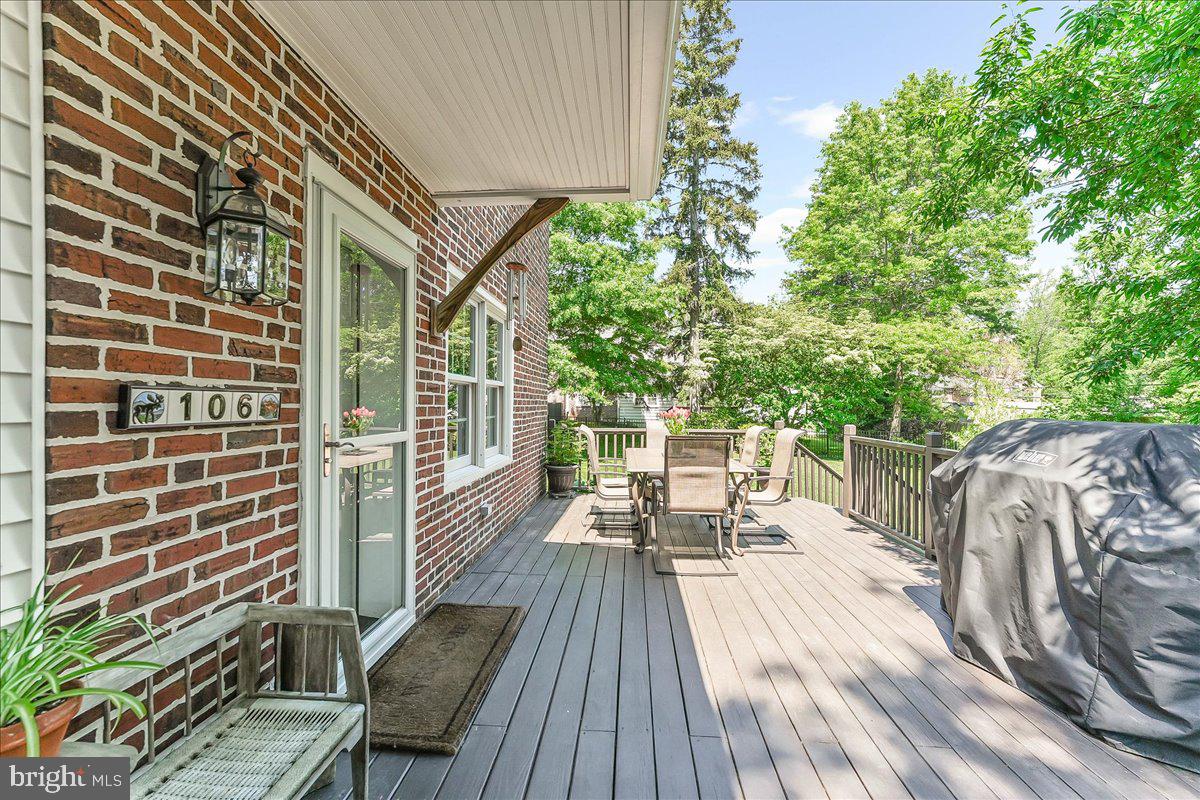 106 Barley Mill Road Wallingford, PA 19086 - Photo 5 of 50 a view of balcony with chairs and wooden fence
