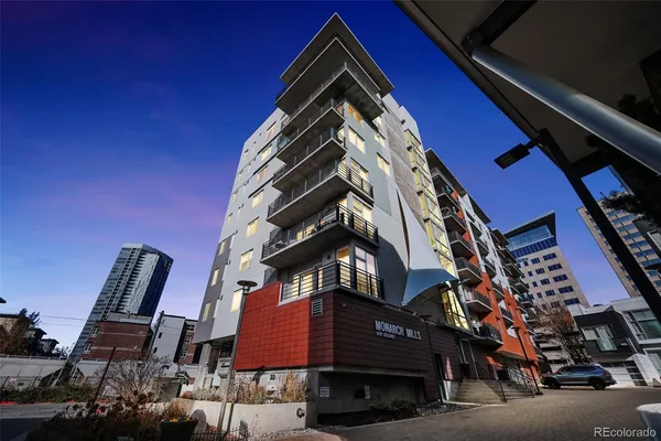 a front view of a building