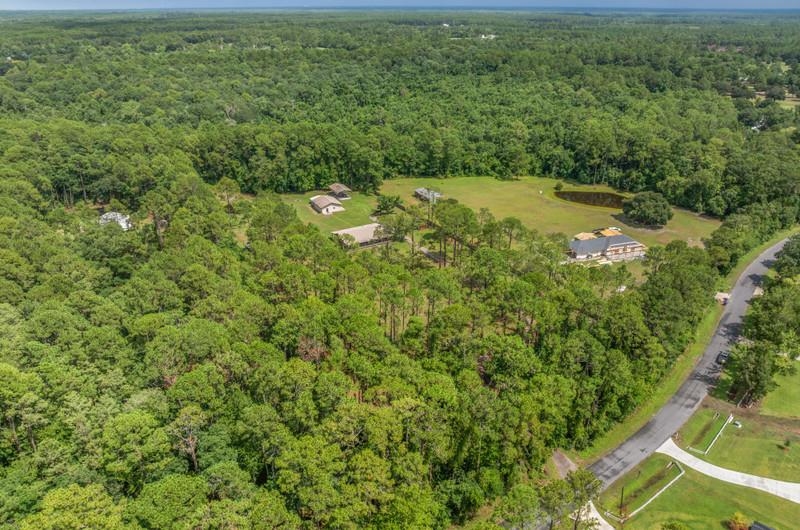 2650 Cabbage Hammock Road St. Augustine, FL 32092 - Photo 90 of 91 Aerial view of property and surrounding area with a heavily wooded area and a large body of water