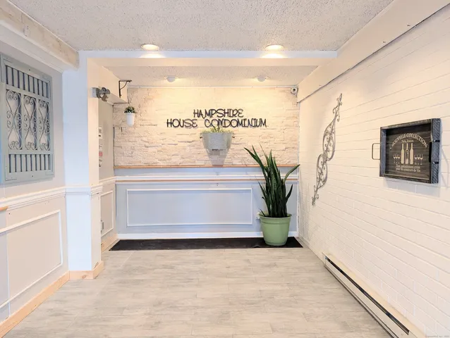 a view of hallway with stairs