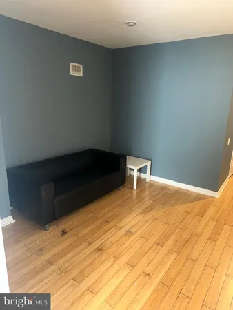 a view of a room with refrigerator