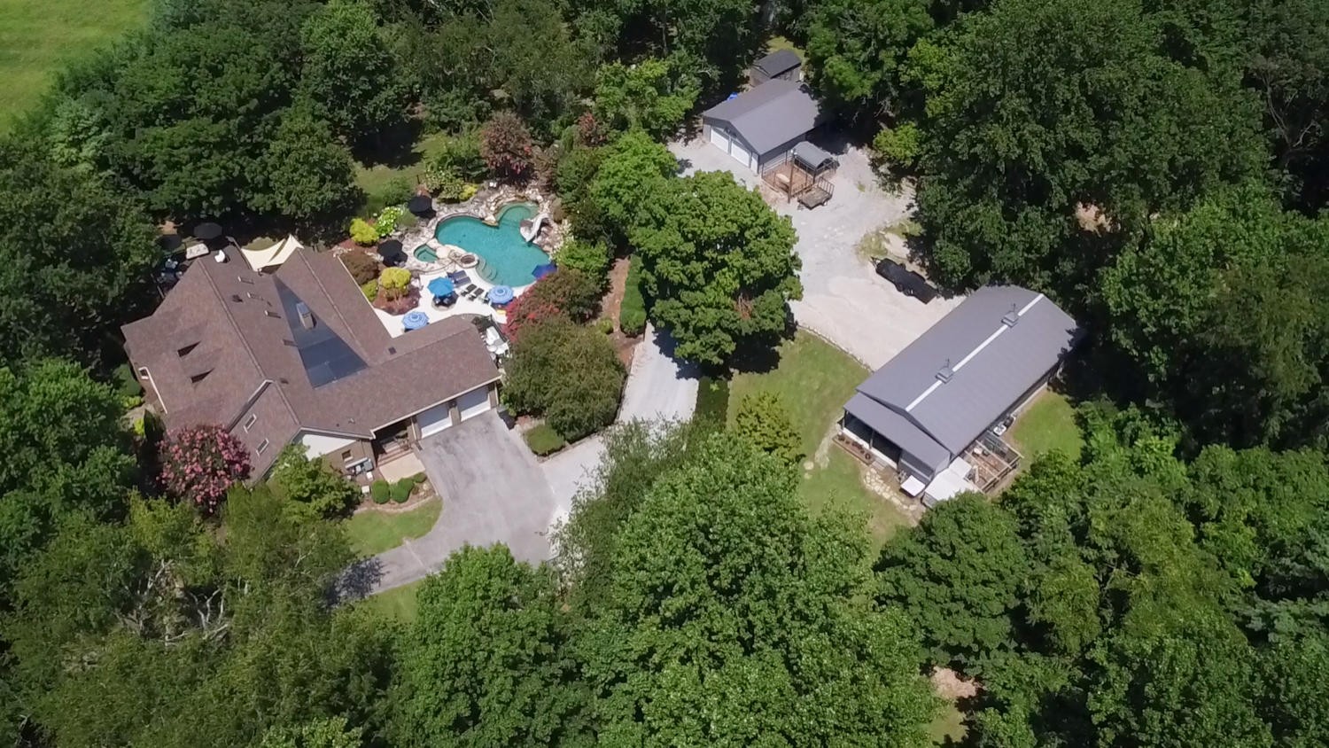 5922 Cane Ridge Road Antioch, TN 37013 - Photo 2 of 50 an aerial view of a house with outdoor space and street view