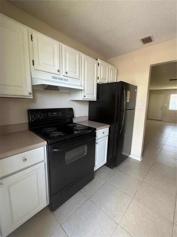 2744 Botts Landing Road, Unit 702 DeLand, FL 32720 - Photo 3 of 12 a kitchen with a refrigerator and cabinets