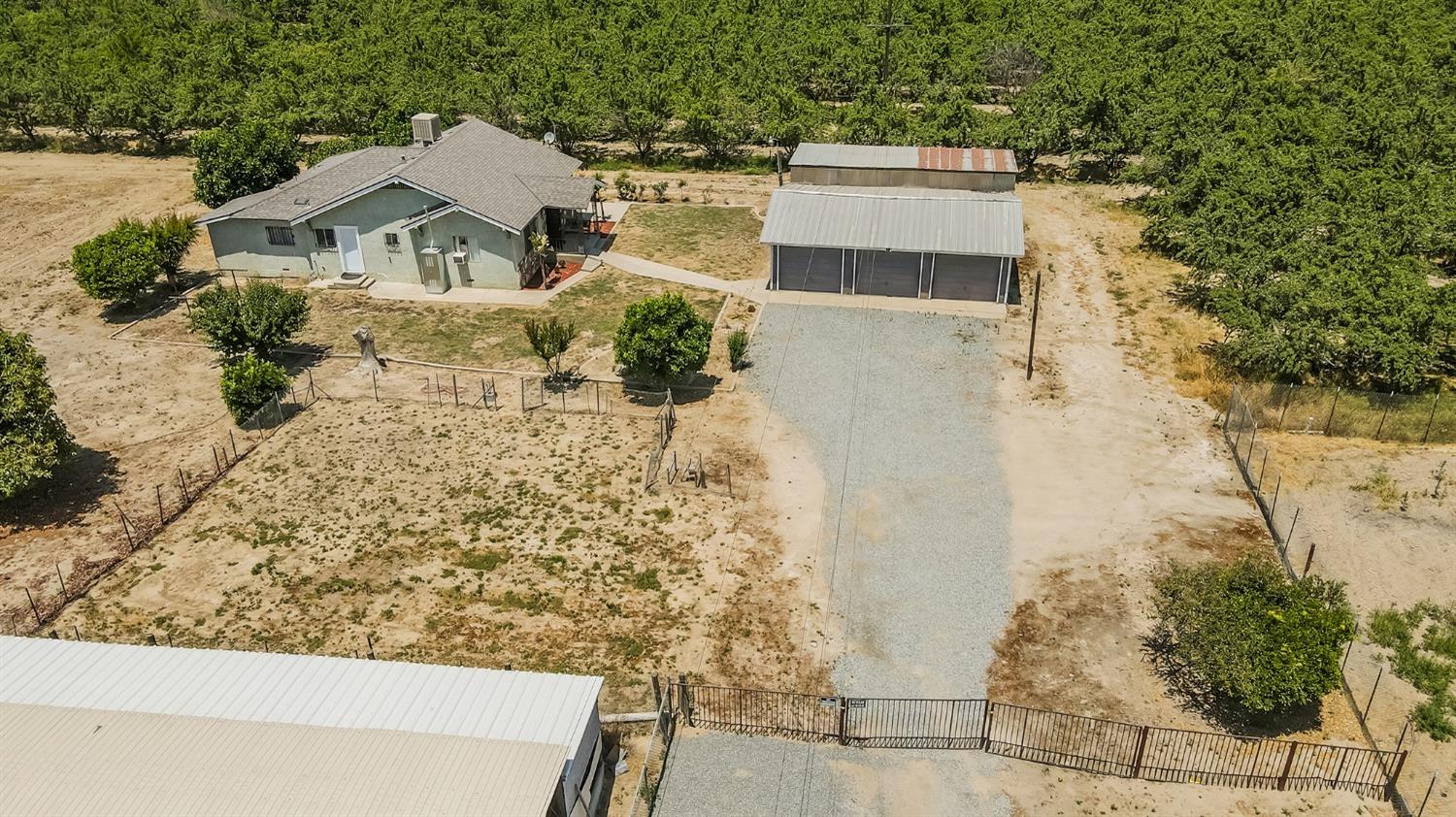 37991 Pound Road Dinuba, CA 93618 - Photo 4 of 32 a view of a house with a yard and large tree