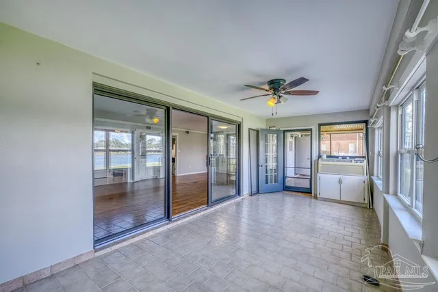 a view of backyard of green space