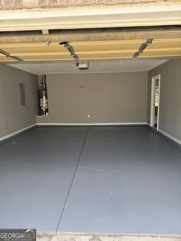a bathroom with a sink double vanity and a mirror