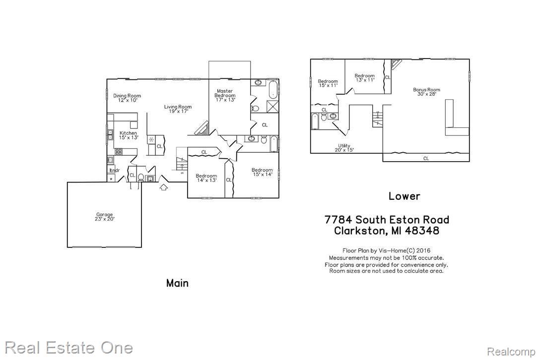 7784 South Eston Road Clarkston, MI 48348 - Photo 38 of 38 plan_floorhc.jpg