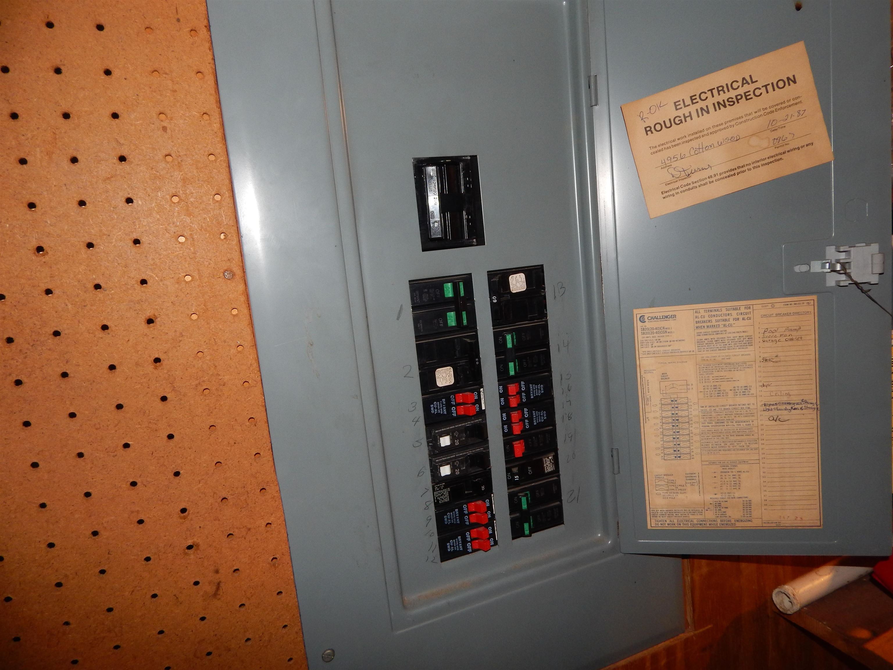 4956 Cottonwood Road Memphis, TN 38118 - Photo 12 of 13 Electrical panel featuring a gray metal enclosure and a variety of circuit breakers