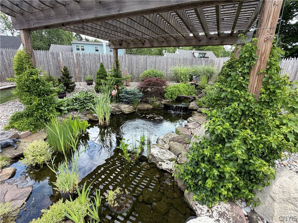 108 Castle Road Clay, NY 13212 - Photo 44 of 48 Relaxing waterfall in your backyard!