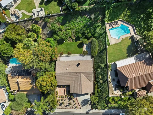 an aerial view of multiple house