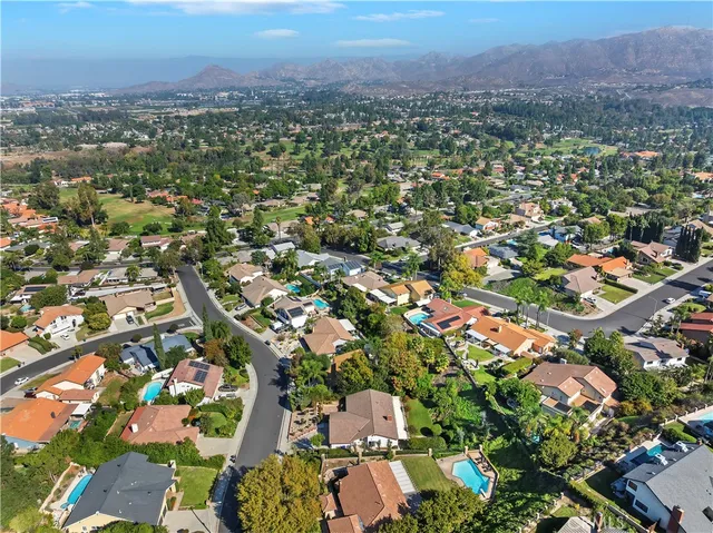 a aerial view of a house