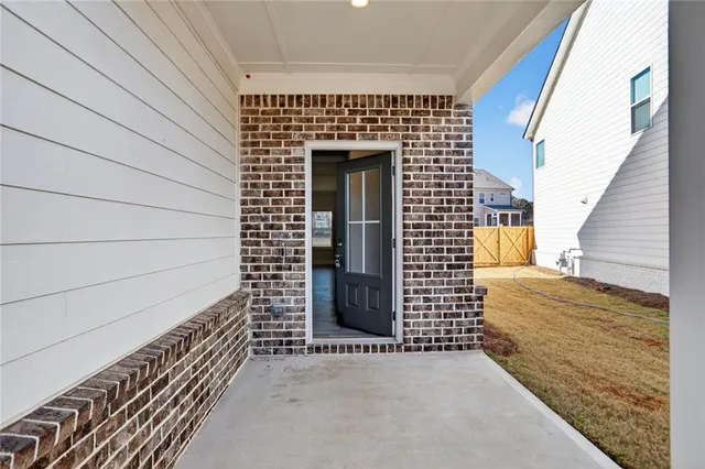 a view of front door of house