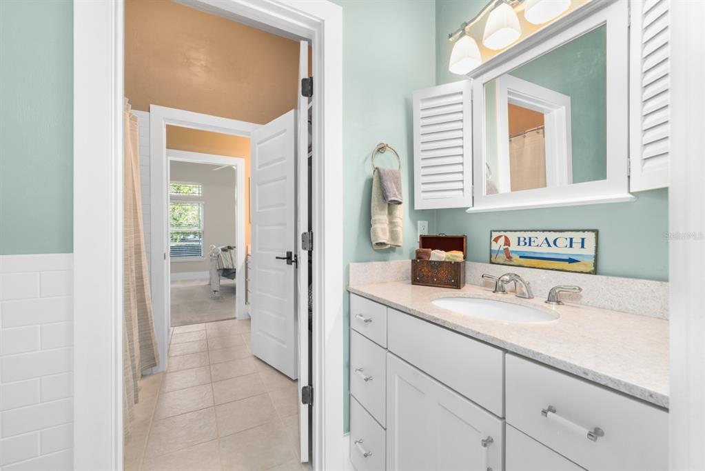 1751 Southwest 188th Street Newberry, FL 32669 - Photo 41 of 93 a bathroom with a sink and a mirror
