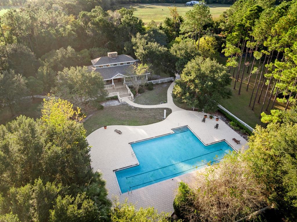 1751 Southwest 188th Street Newberry, FL 32669 - Photo 82 of 93 an aerial view of a house with yard swimming pool and outdoor seating