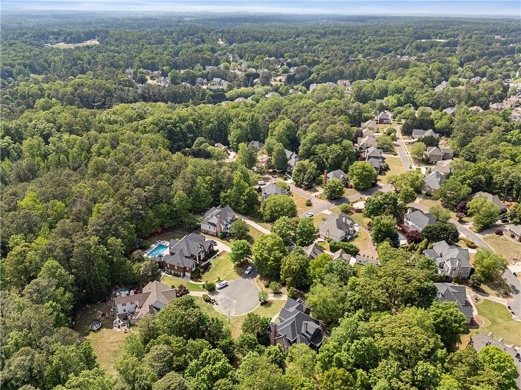 1174 Bowerie Chase Powder Springs, GA 30127 - Photo 60 of 70 an aerial view of a houses with a yard