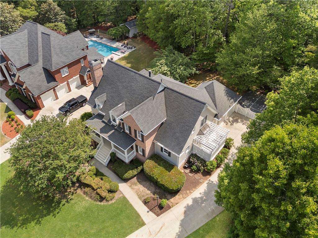 1174 Bowerie Chase Powder Springs, GA 30127 - Photo 62 of 70 an aerial view of house with yard