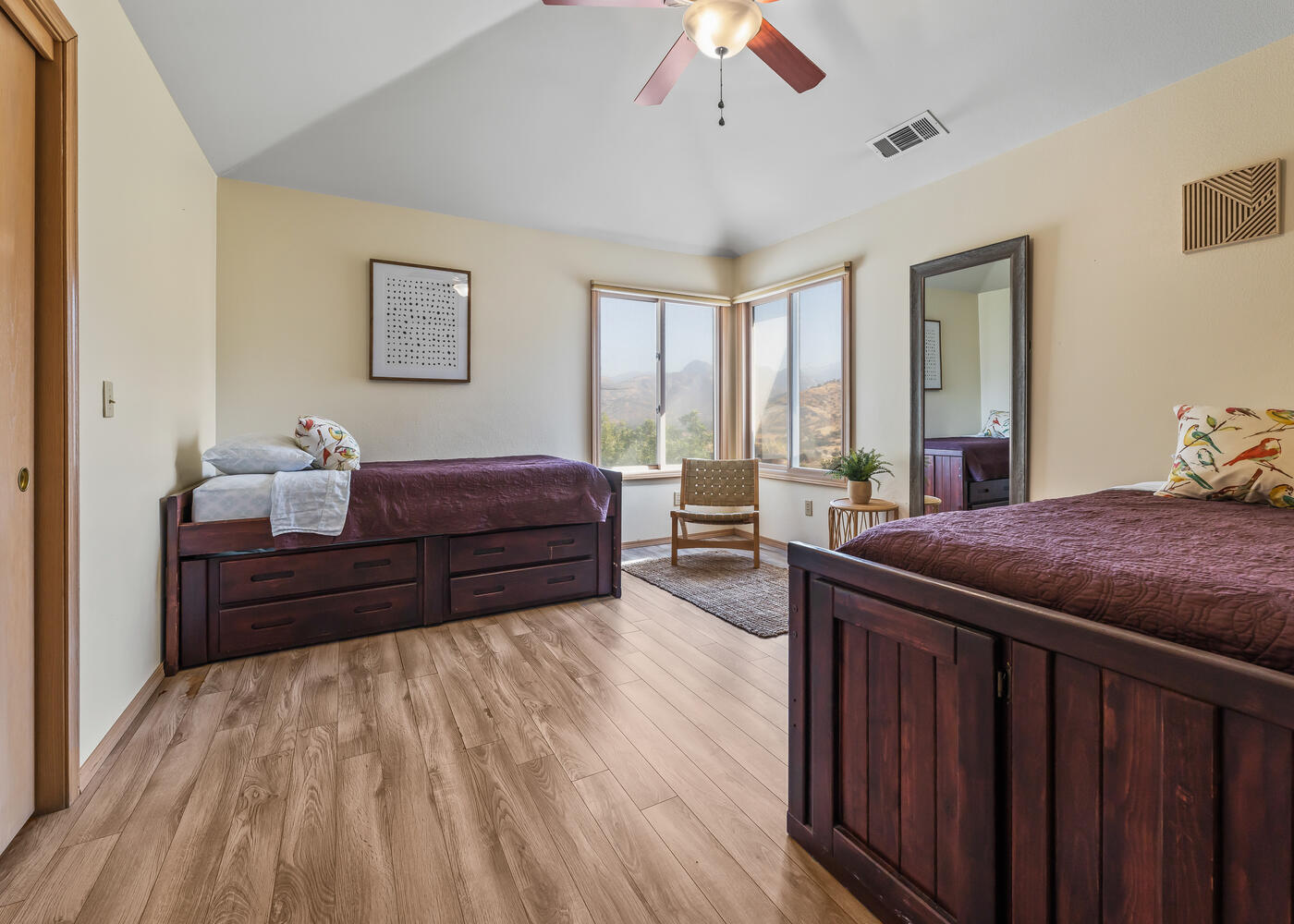 40637 Crystal Drive Three Rivers, CA 93271 - Photo 14 of 32 a living room with a bed furniture and a large window
