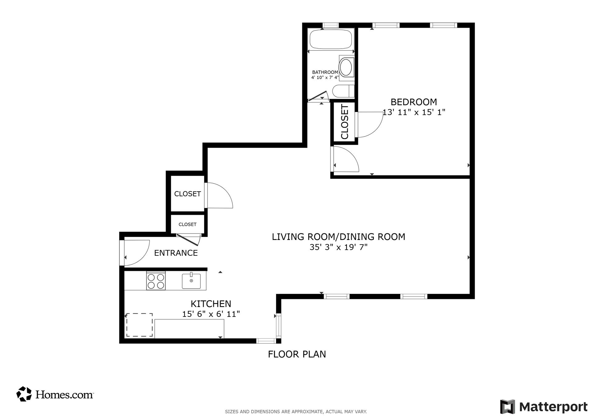 94-10 64th Road, Unit B6 Queens, NY 11374 - Photo 17 of 17 Home floor plan
