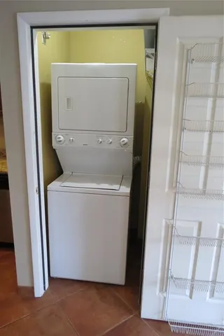 a view of park with large trees