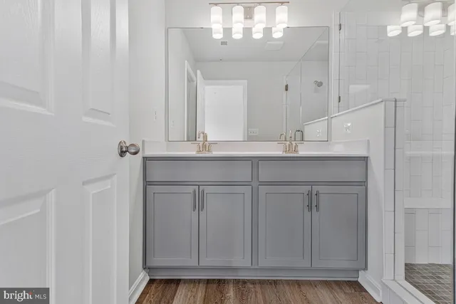 a view of small space with racks on the wall